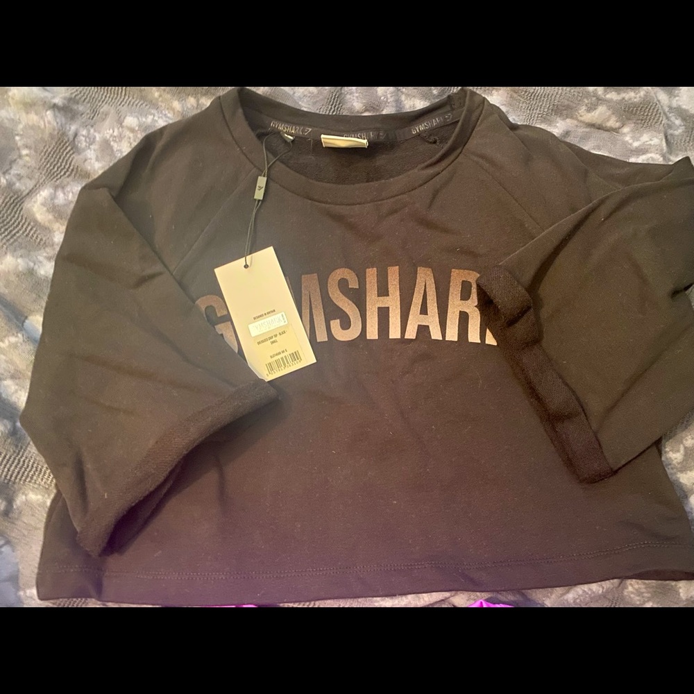 Gym shark crop tops size medium New W Tags